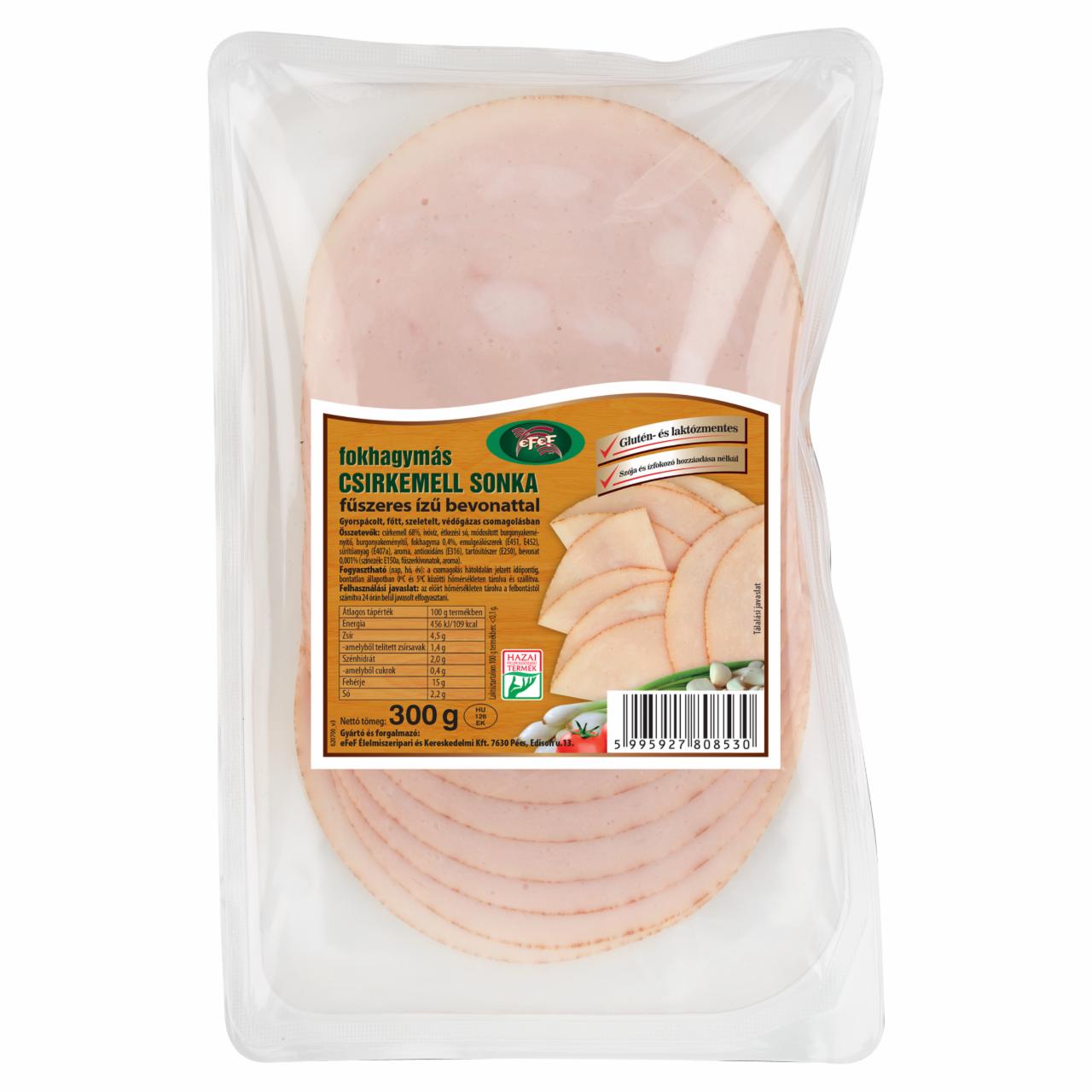 Képek - eFeF fokhagymás csirkemell sonka fűszeres ízű bevonattal 300 g