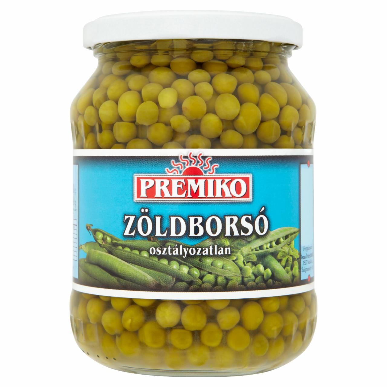 Képek - Premiko zöldborsó 680 g