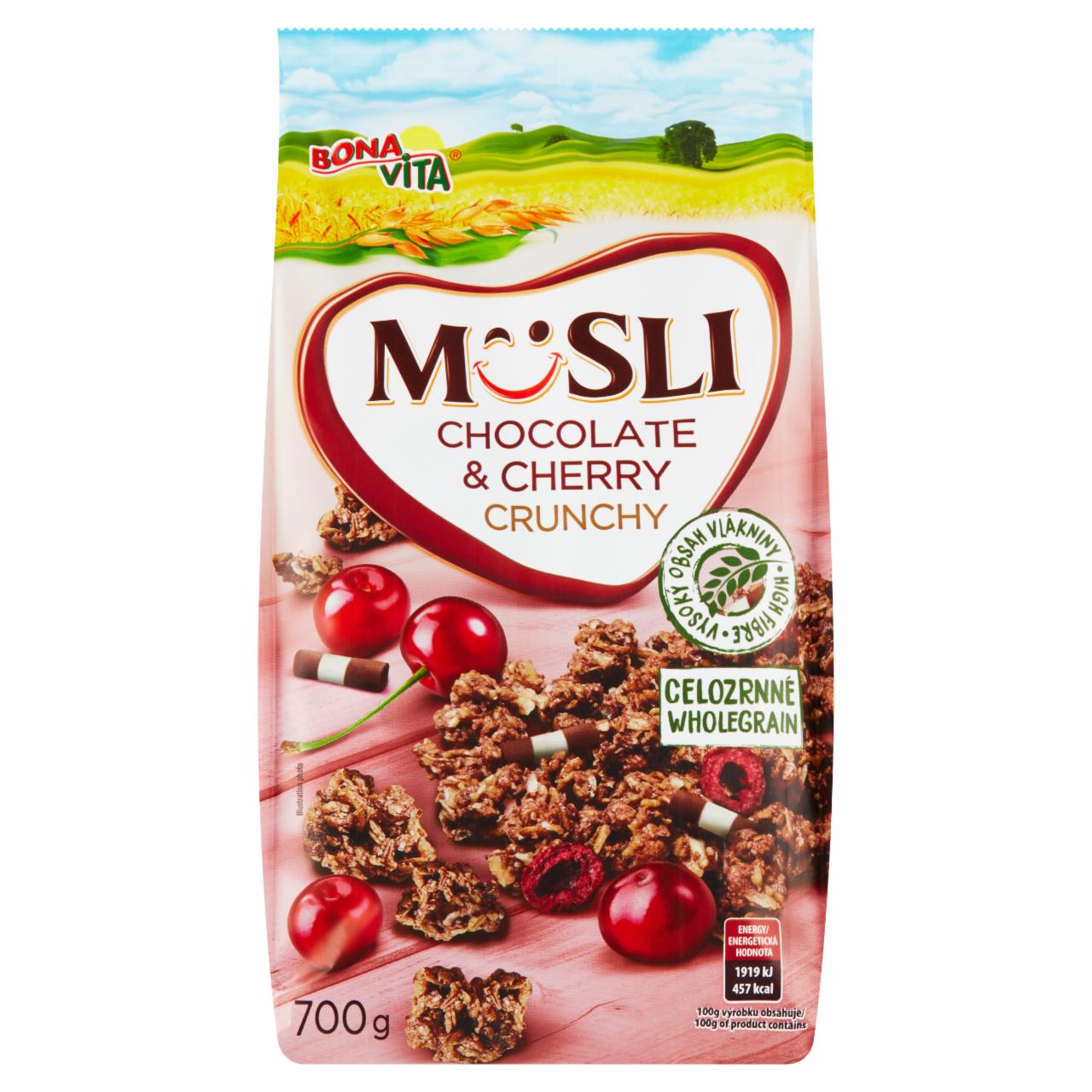 Képek - Bonavita ropogós müzli csokival és meggyel 700 g