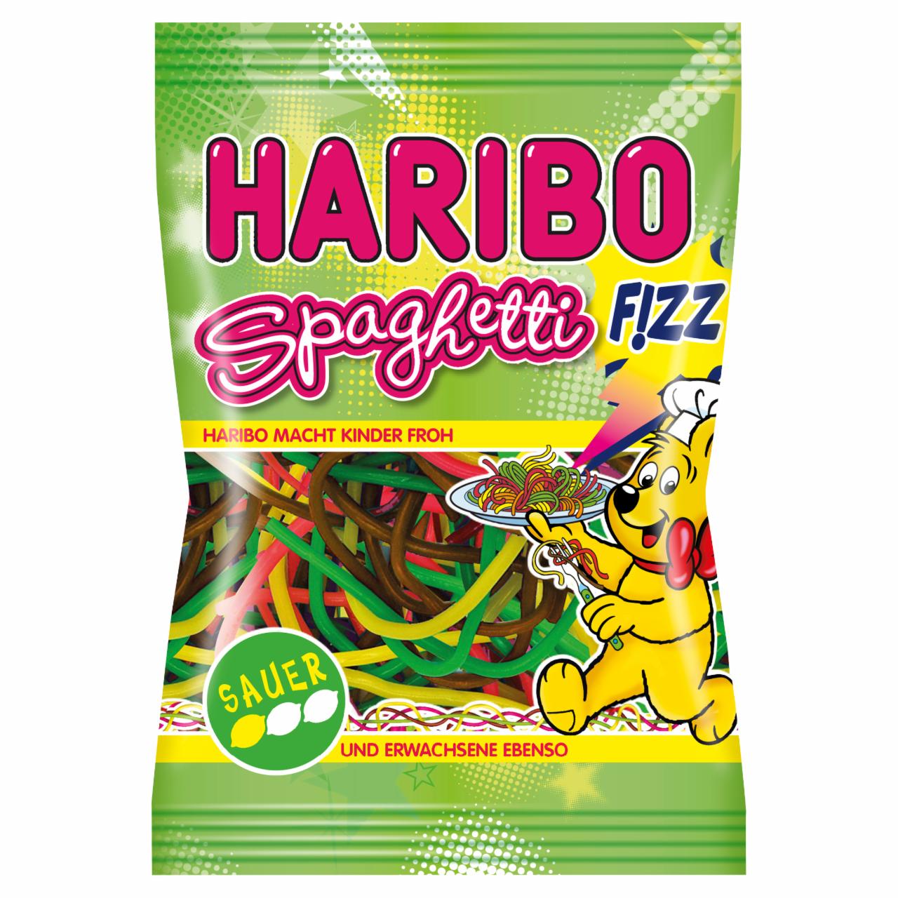 Képek - Haribo Savanyú Spagetti gyümölcsízű gumicukorka 150 g