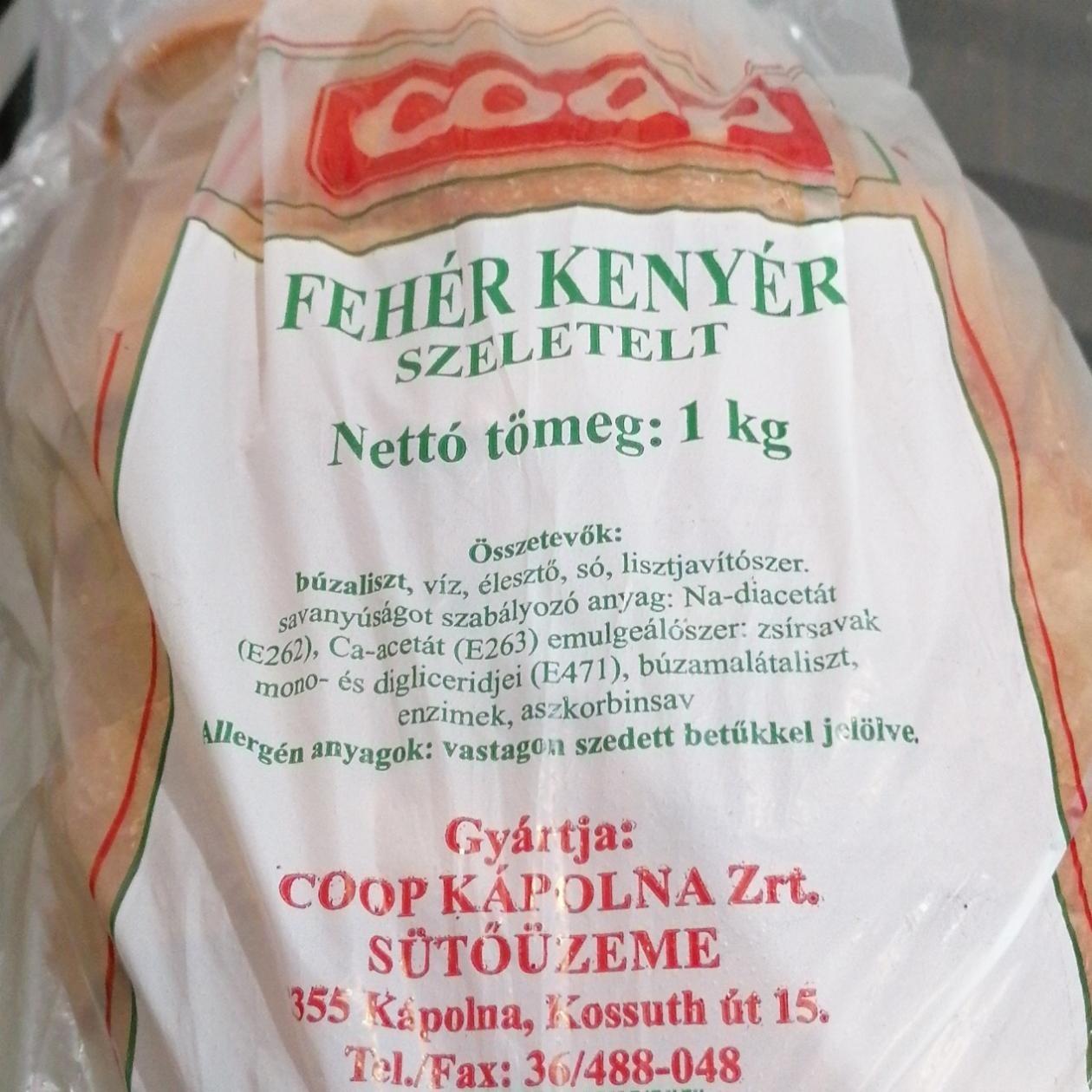 Képek - Fehér kenyér szeletelt Coop