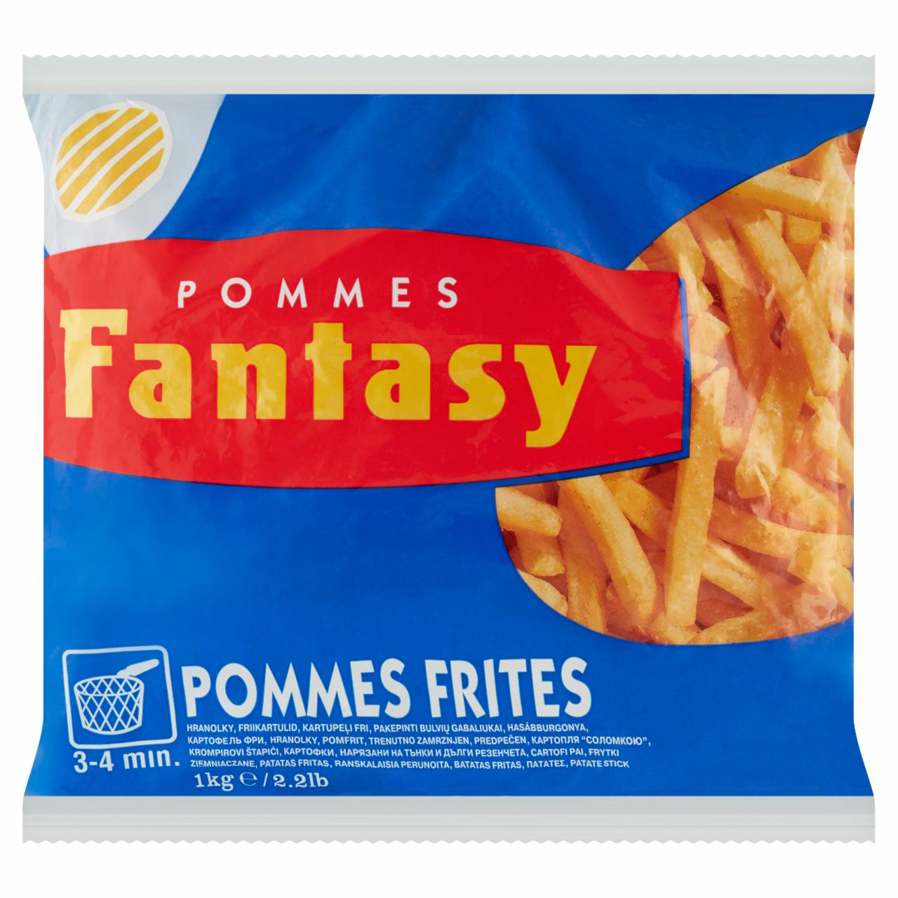 Képek - Pommes Fantasy elősütött gyorsfagyasztott félkész hasábburgonya 1 kg