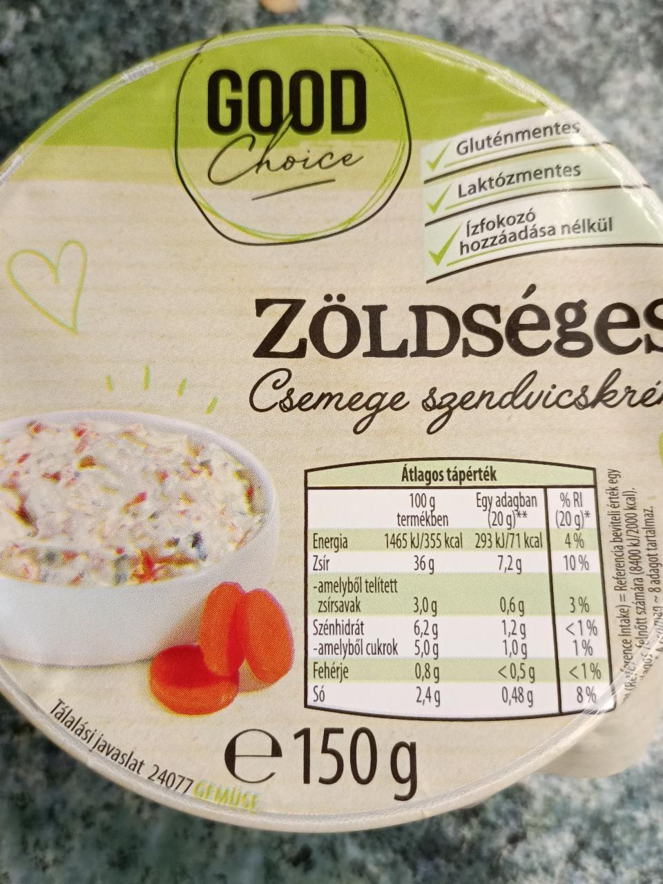 Képek - Zöldséges csemege szendvicskrém Good choice