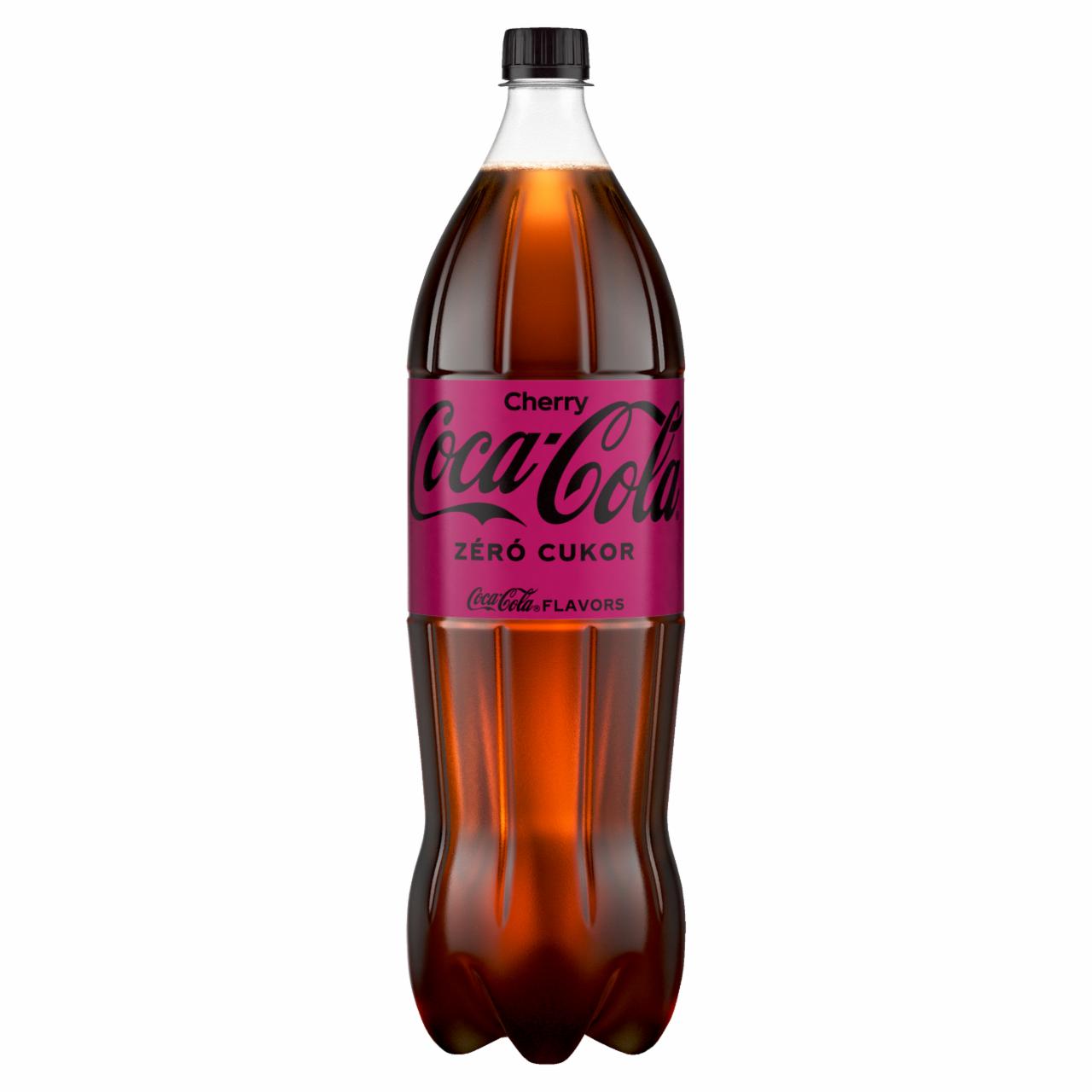 Képek - Coca-Cola Zero Cherry colaízű energiamentes szénsavas üdítőital cseresznye ízesítéssel 1,75 l