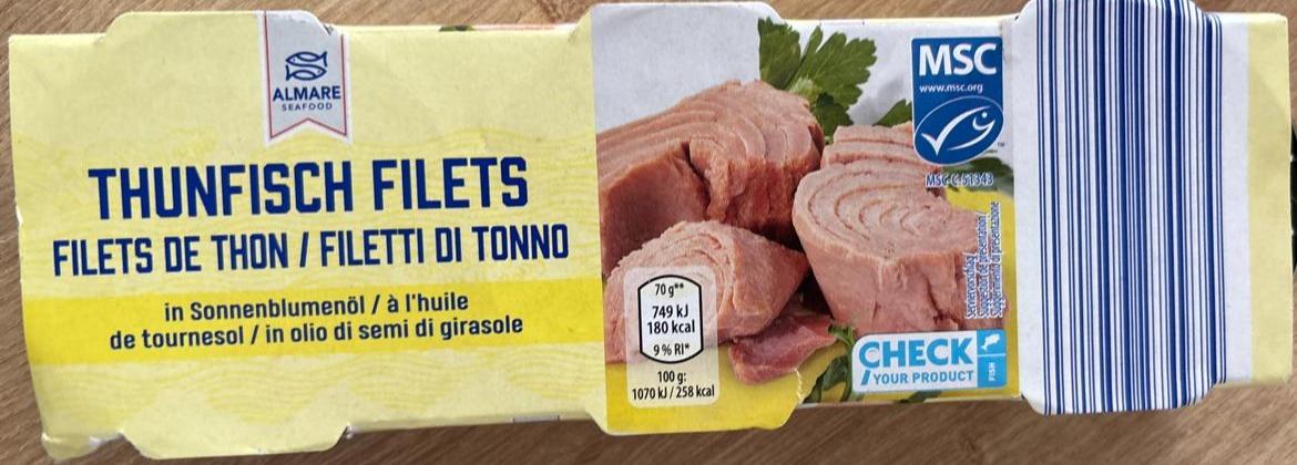 Képek - Thunfisch filets in sonnenblumenöl Almare Seafood