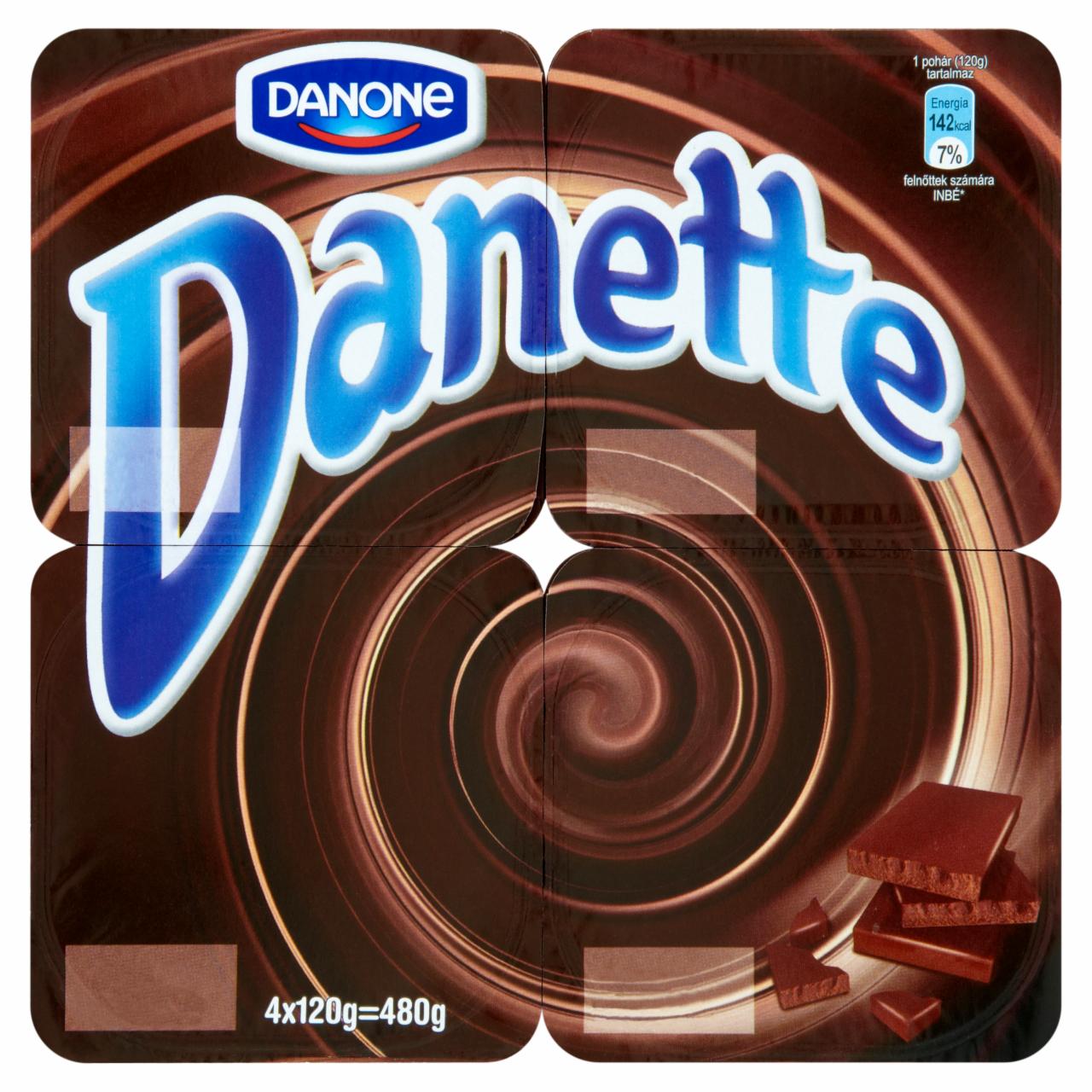 Képek - Danone Danette csokoládéízű puding 4 x 120 g