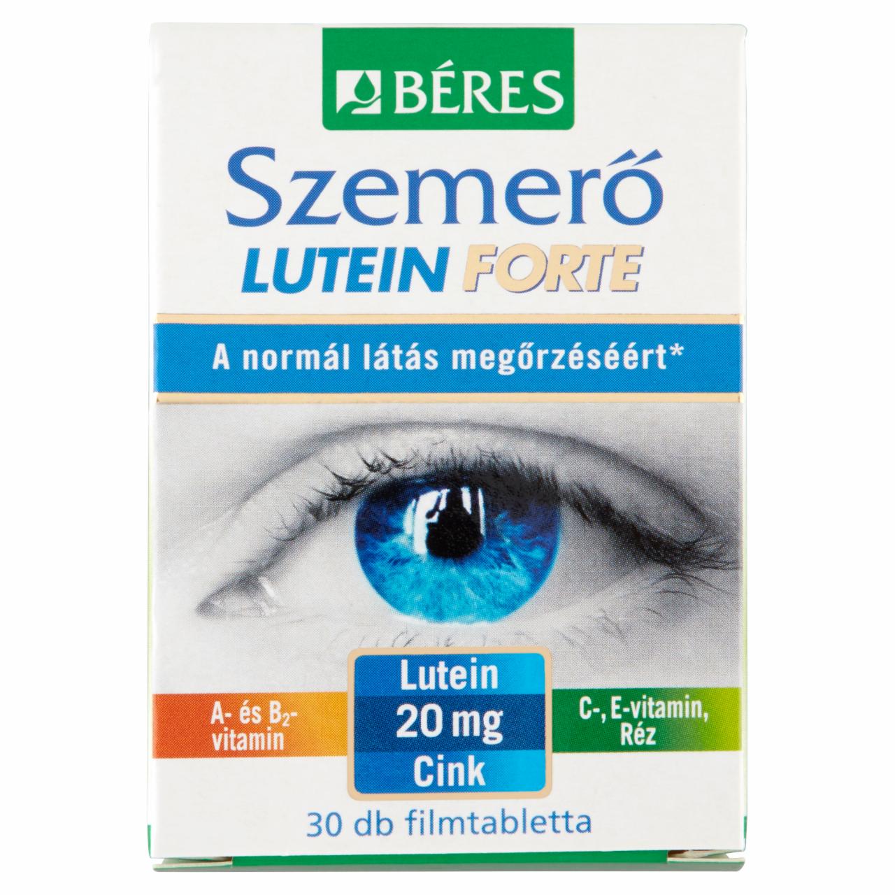 Képek - Béres Szemerő Lutein Forte filmtabletta 30 x 1,35 g (40,5 g)