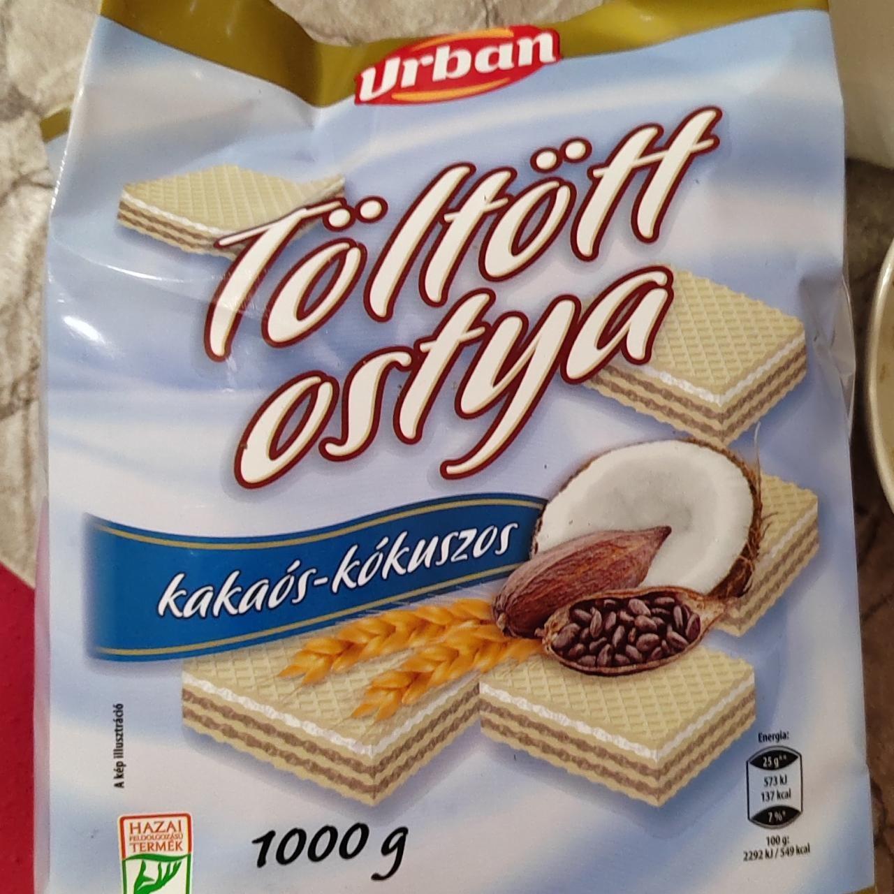 Képek - Töltött ostya Kakaós-kókuszos zacskós Urbán