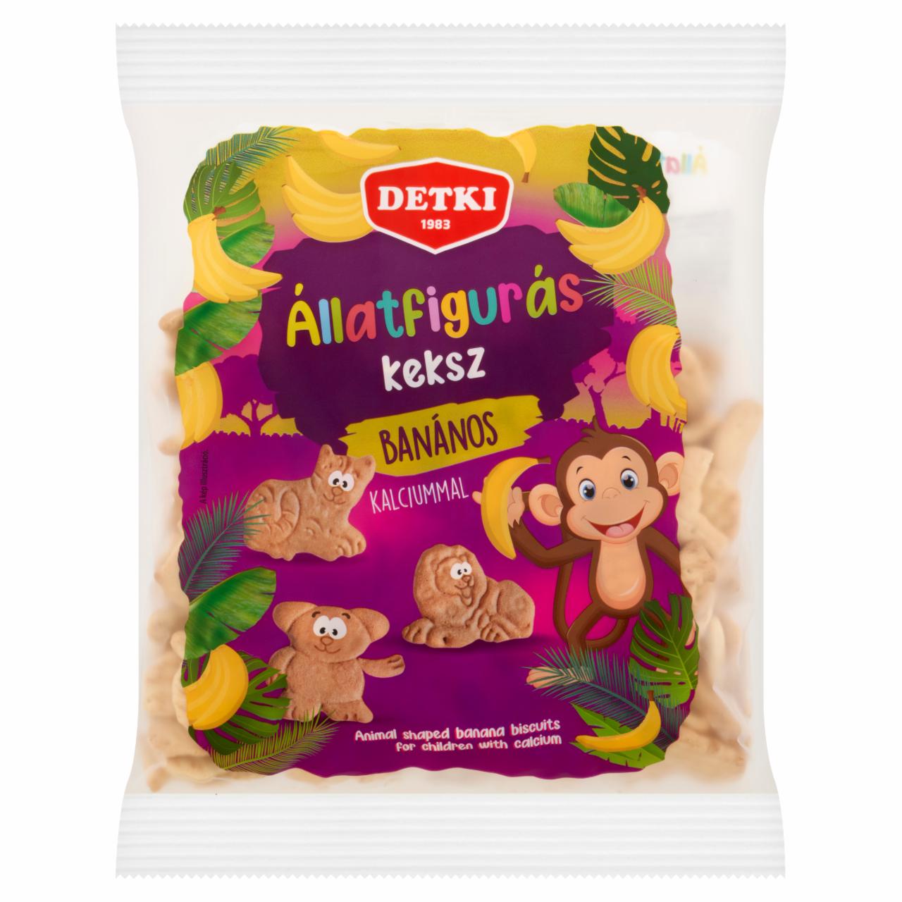 Képek - Detki állatfigurás, banános keksz kalciummal 160 g