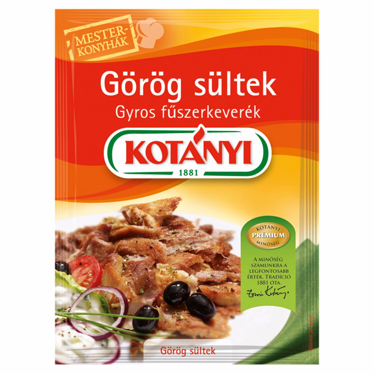 Képek - Kotányi görög sültek gyros fűszerkeverék 35 g