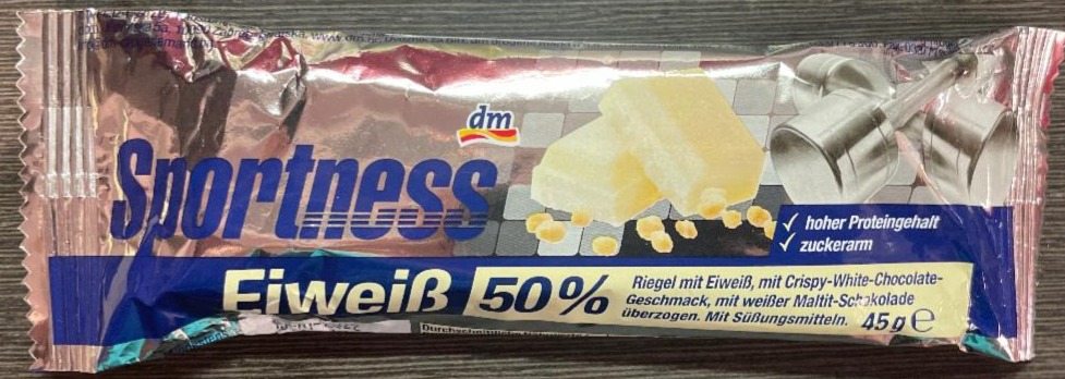 Képek - Eiweiß 50% riegel crispy-white-chocolate Sportness