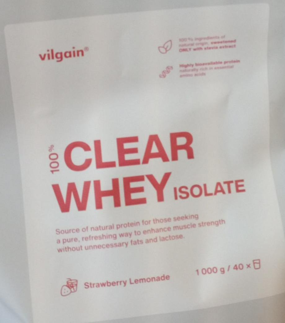 Képek - 100% Clear whey isolate strawberry lemonade Vilgain