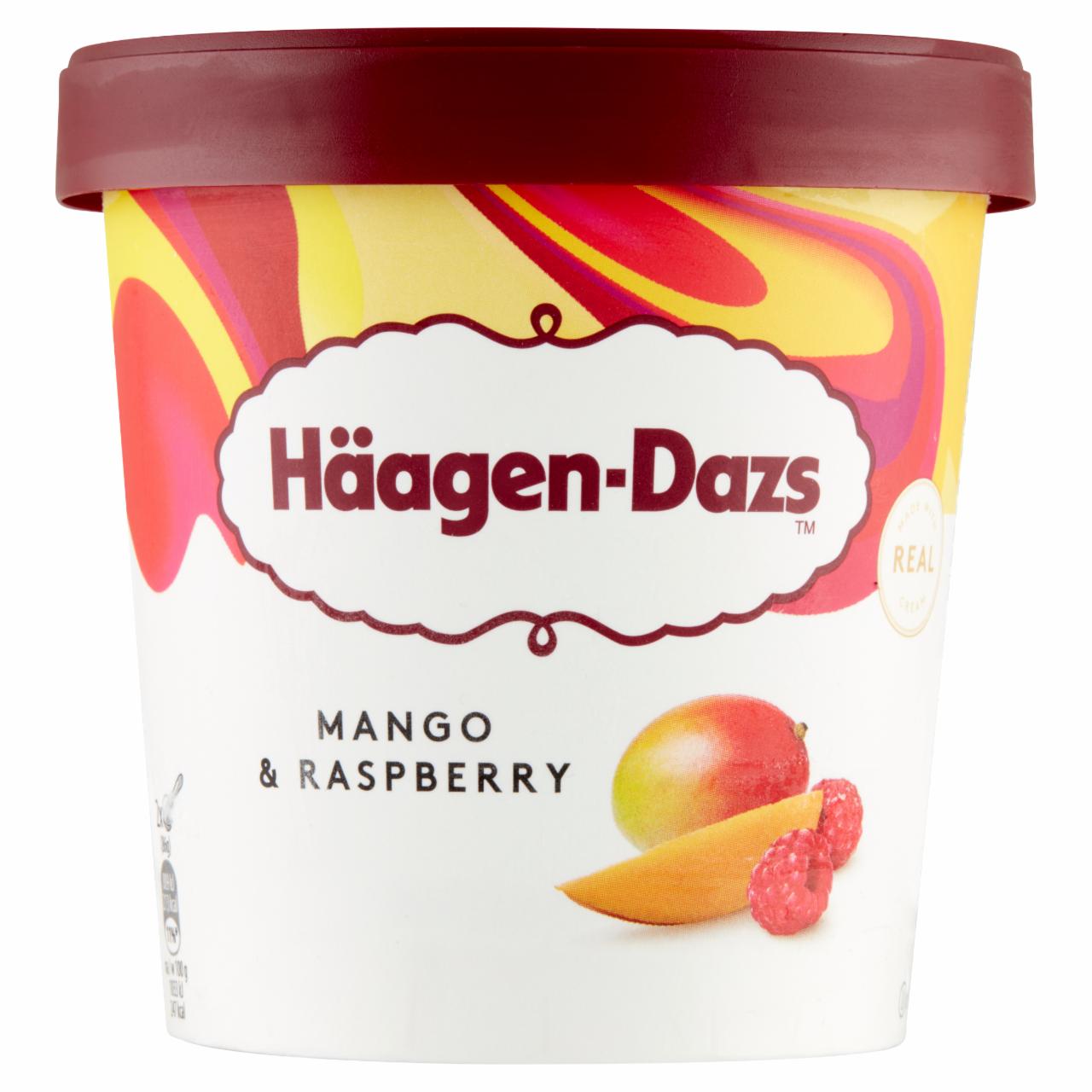 Képek - Häagen-Dazs mangós jégkrém málnás öntettel 460 ml