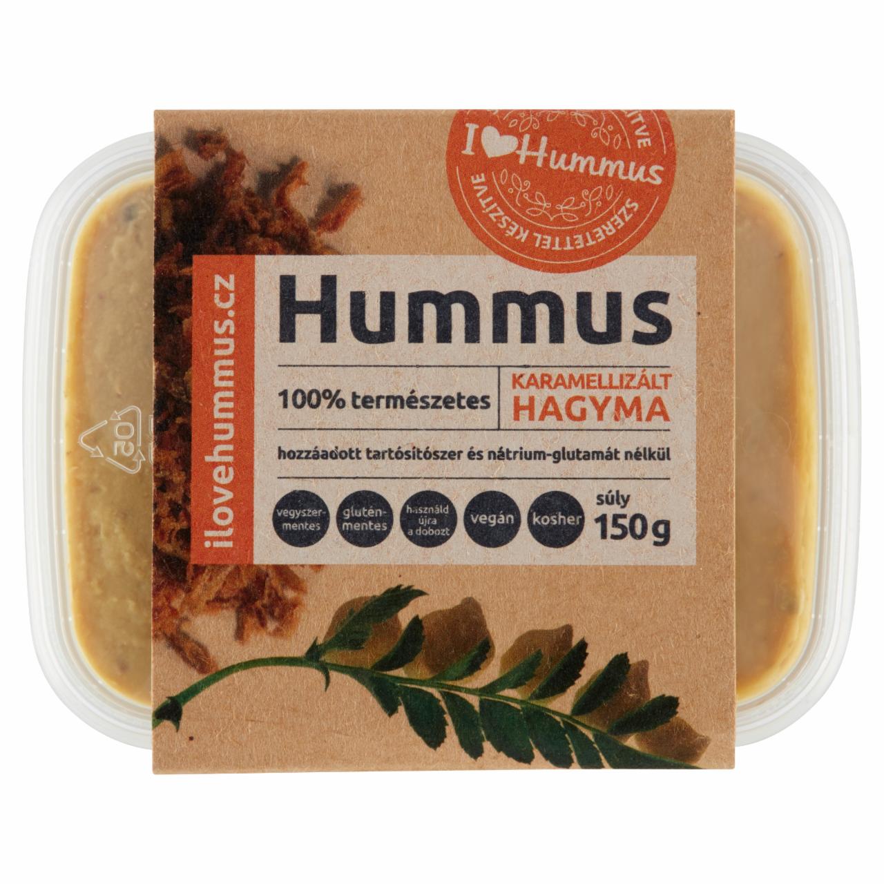 Képek - I love Hummus - hummusz karamellizált hagyma 150 g