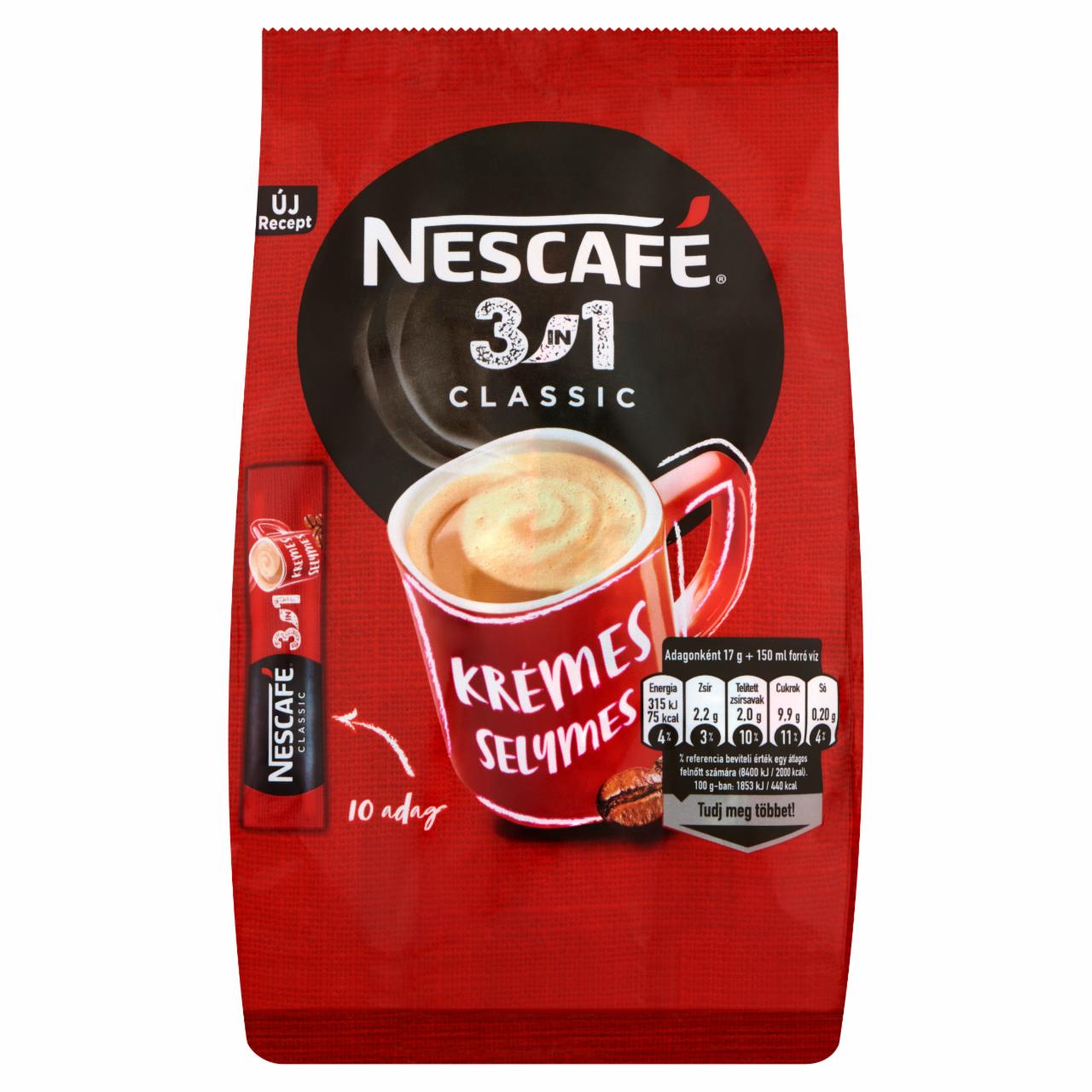 Képek - Nescafé 3in1 Classic azonnal oldódó kávéspecialitás