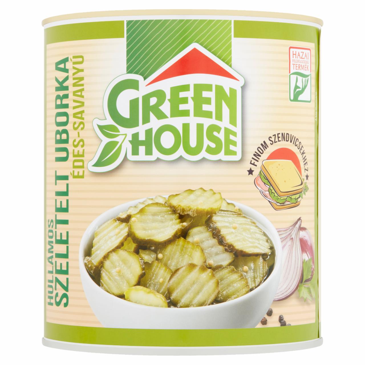 Képek - Greenhouse édes-savanyú hullámos szeletelt uborka 3000 g