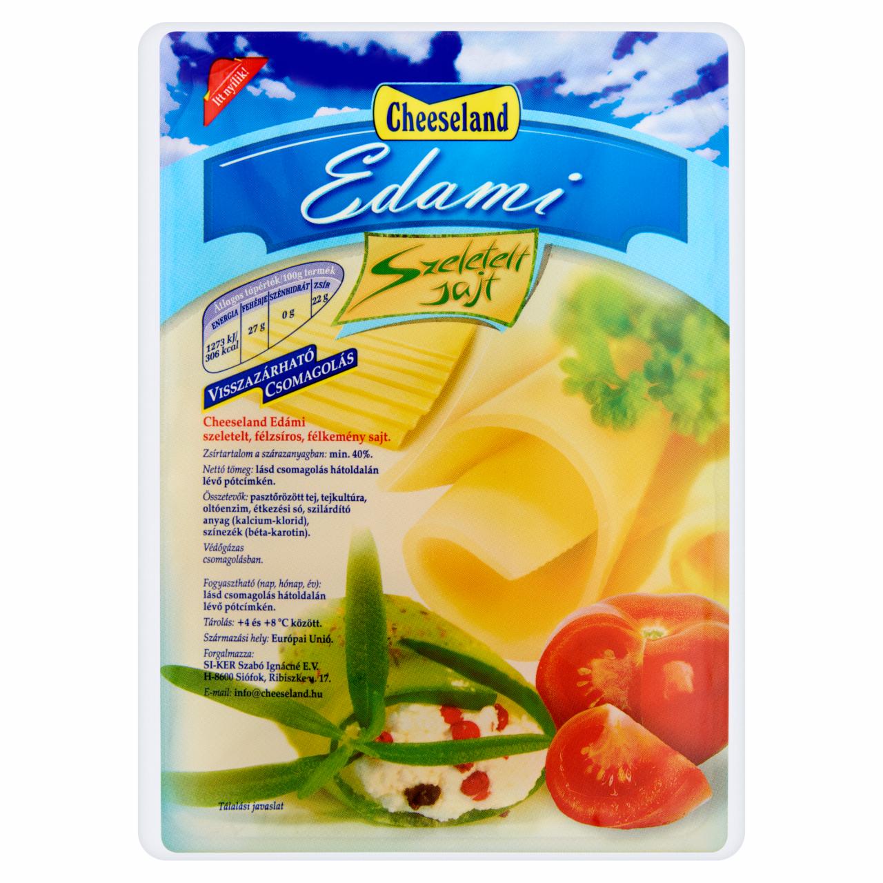 Képek - Cheeseland edámi szeletelt sajt 125 g