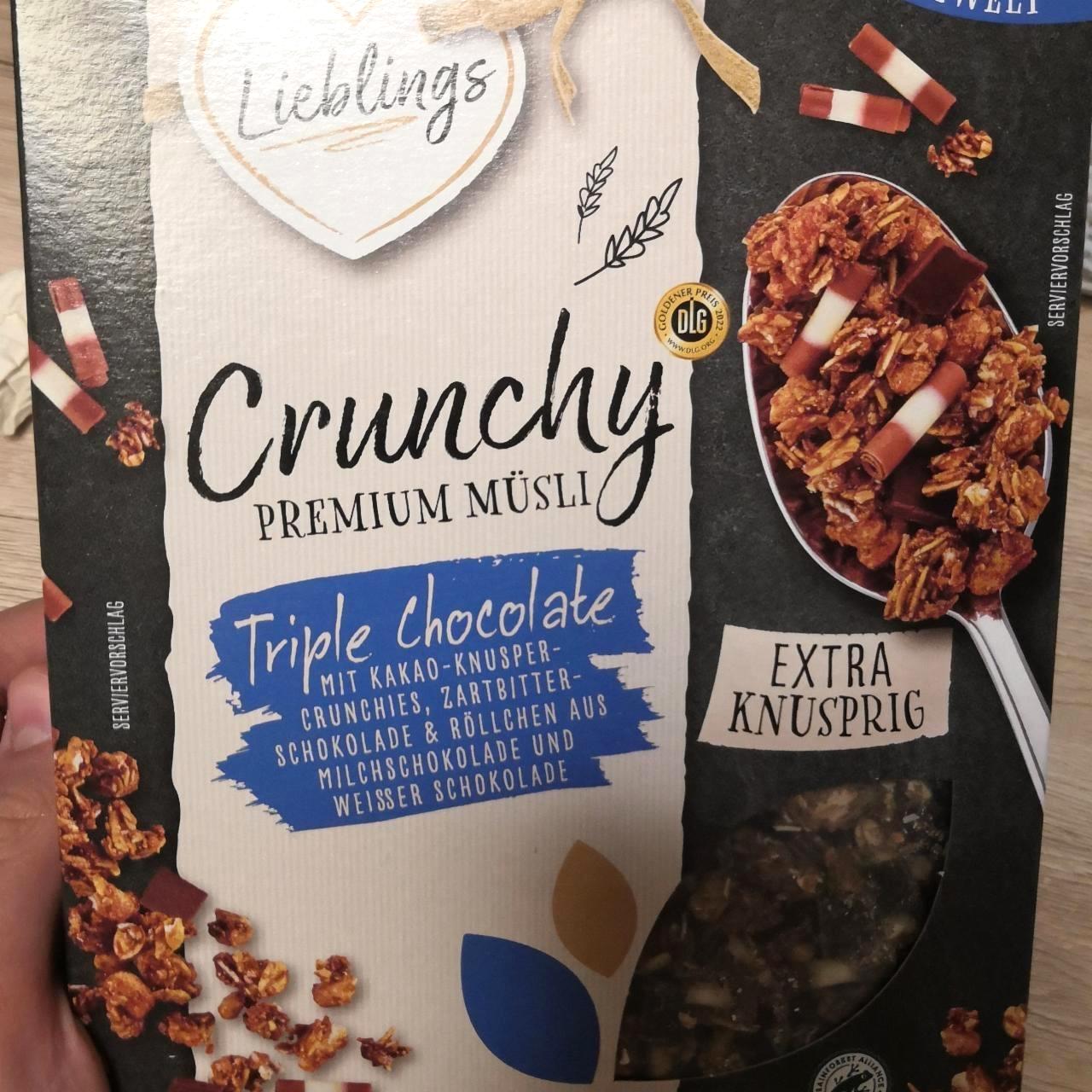 Képek - Crunchy premium müsli Triple chocolate Lieblings
