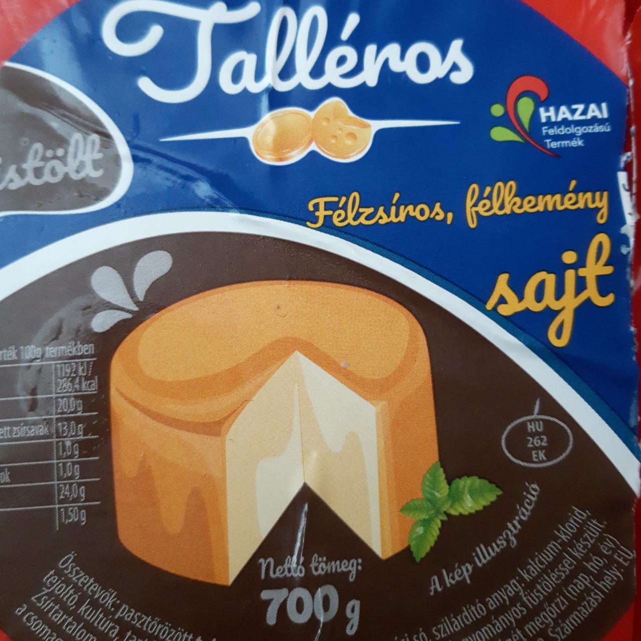 Képek - Talléros félzsíros, félkemény füstölt sajt 700 g