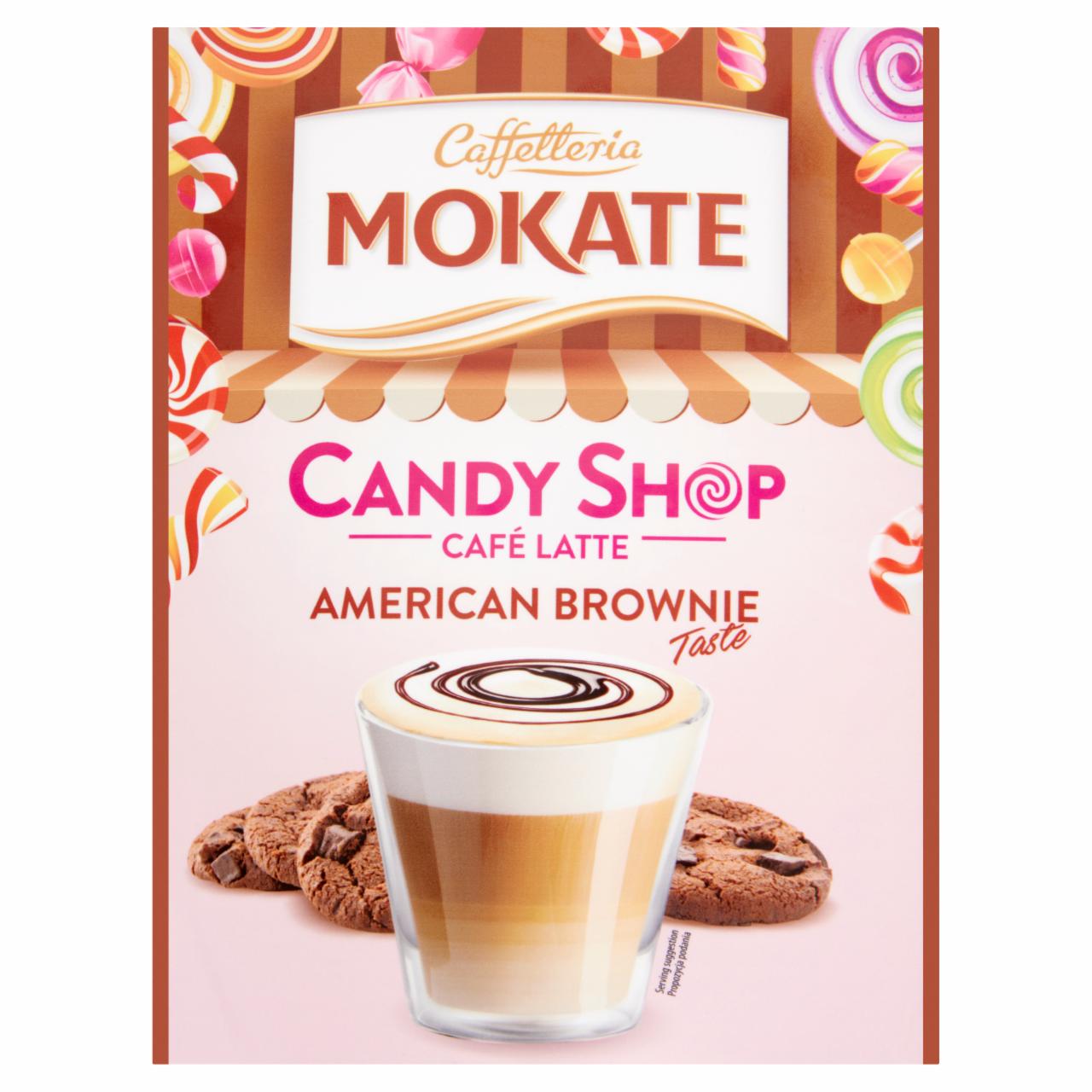 Képek - Mokate Candy Shop instant kávéitalpor amerikai brownie ízesítéssel 110 g
