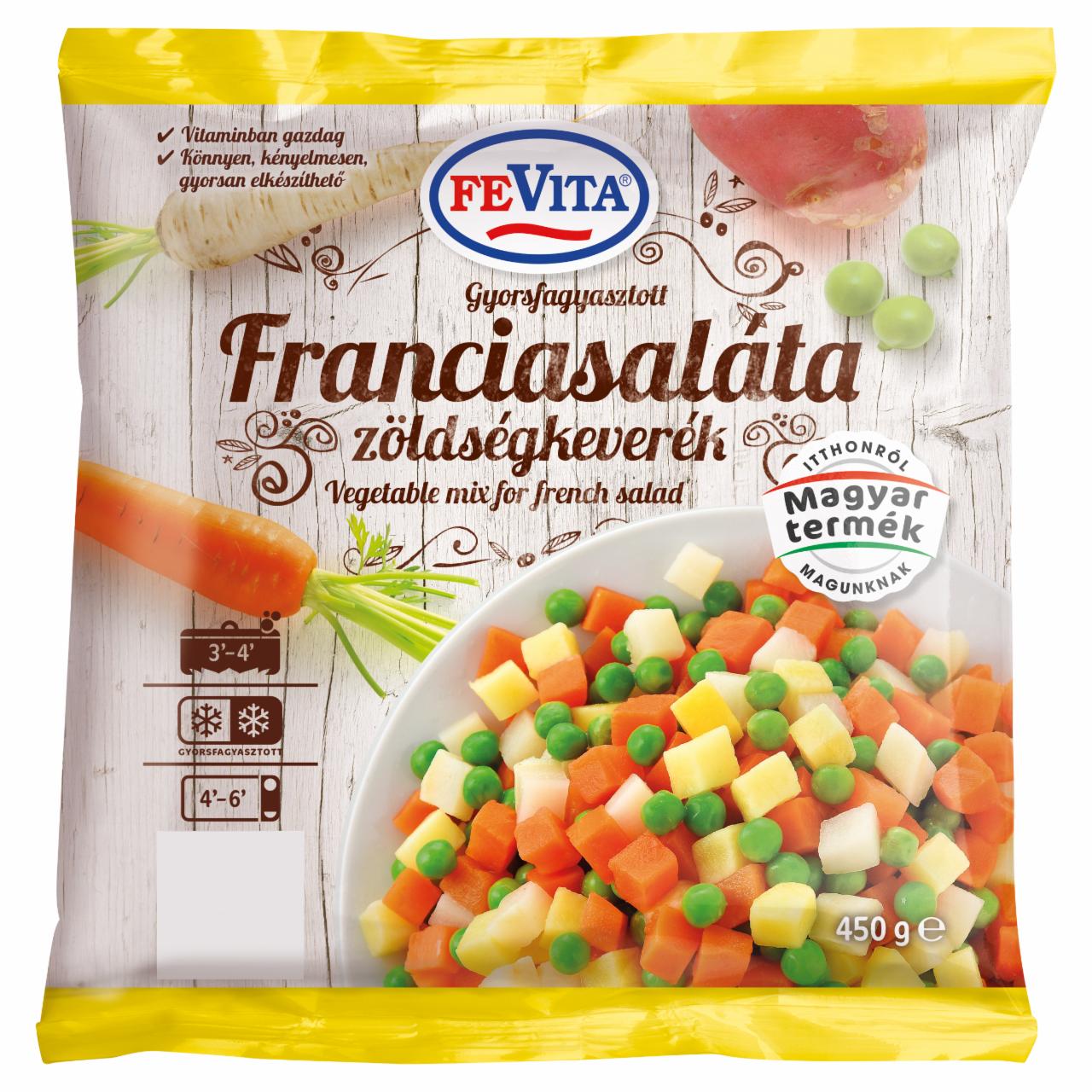 Képek - FeVita gyorsfagyasztott franciasaláta zöldségkeverék 450 g