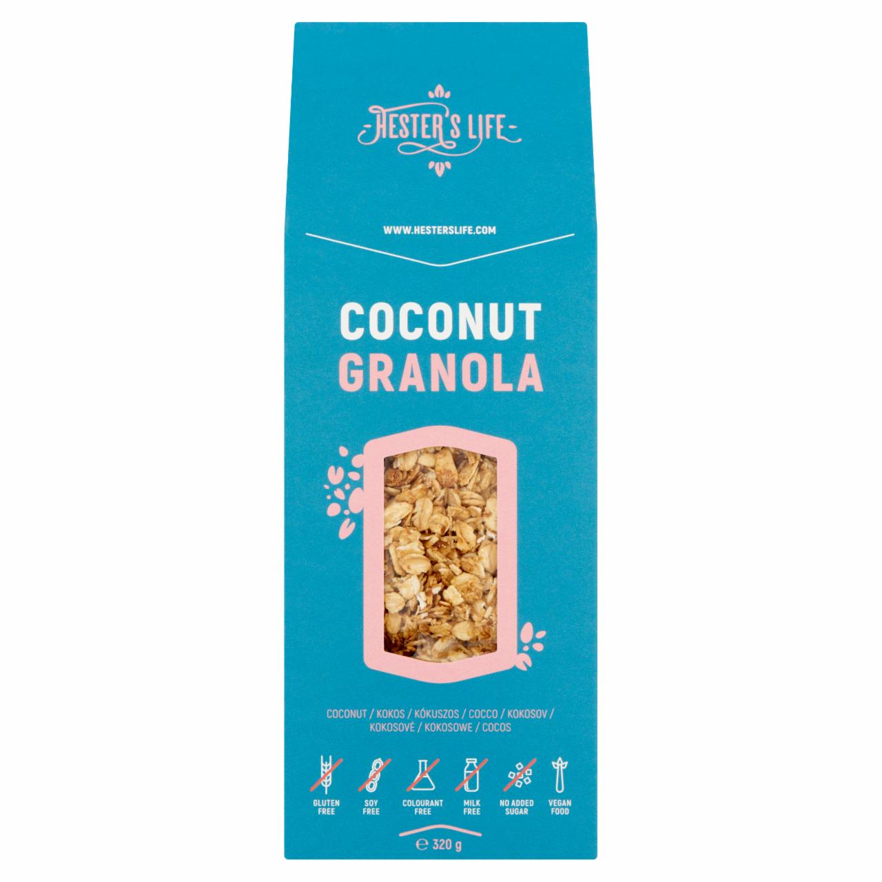 Képek - Hester's Life kókuszos granola 320 g