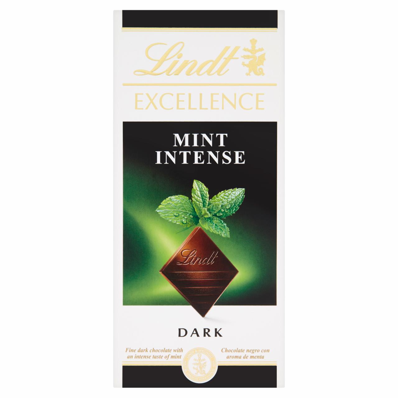 Képek - Lindt Excellence Intense Mint menta ízesítésű keserű csokoládé 100 g