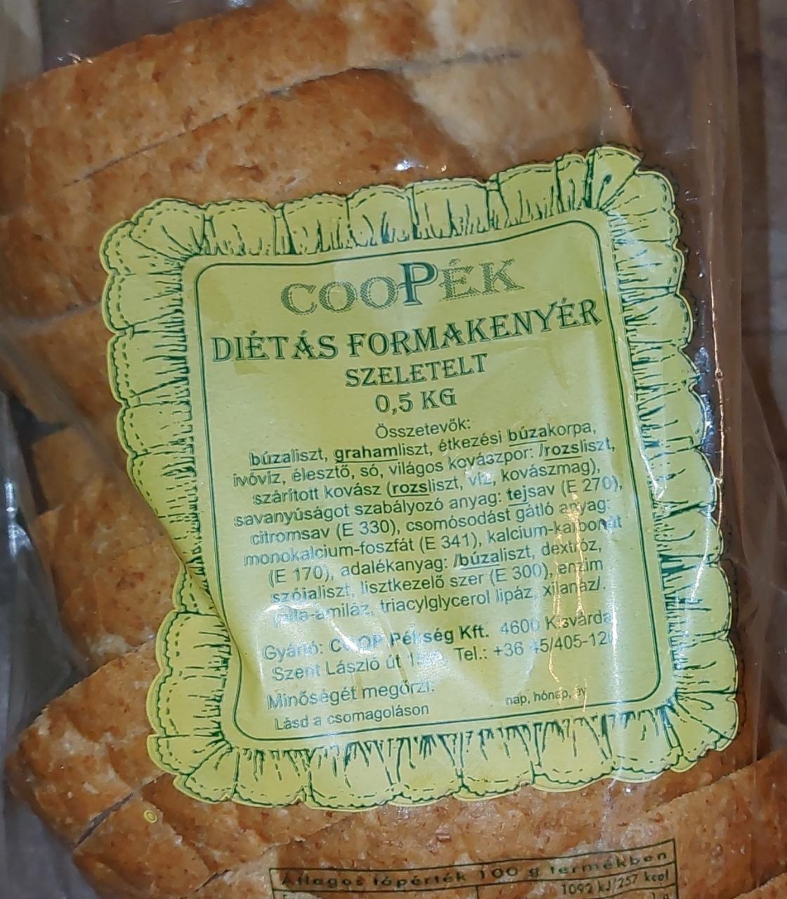 Képek - Diétás formakenyér szeletelt CooPék