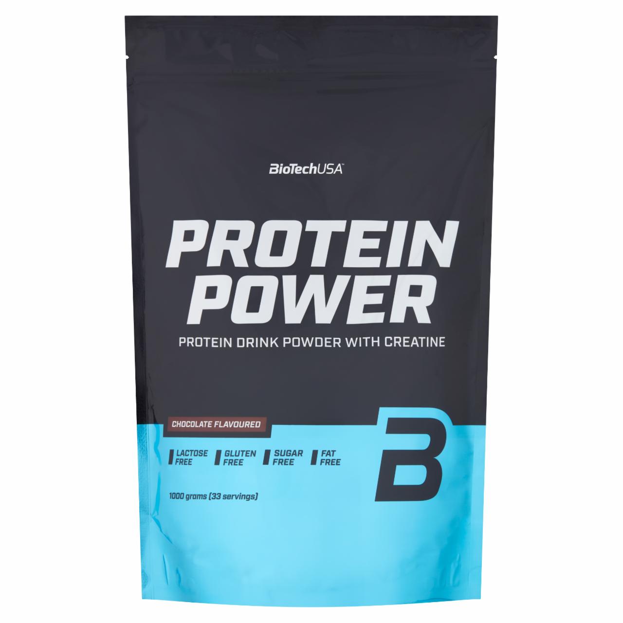 Képek - Protein Power csokoládé ízű fehérje italpor kreatinnal és édesítőszerekkel BioTechUSA