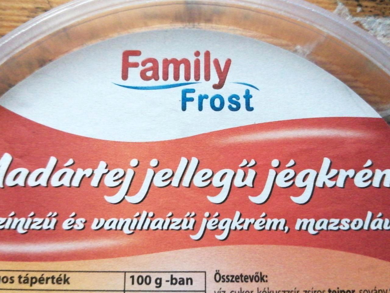 Képek - Madártej jellegű jégkrém Family Frost