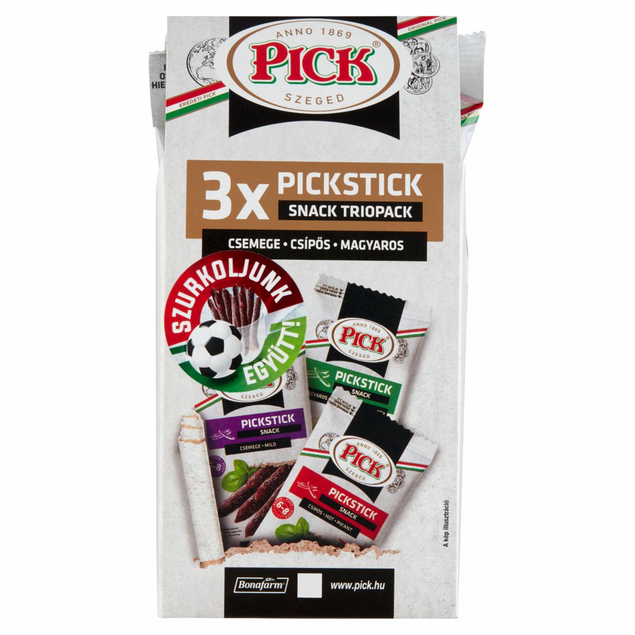 Képek - PICK Pickstick snack triopack 3 x 60 g (180 g)
