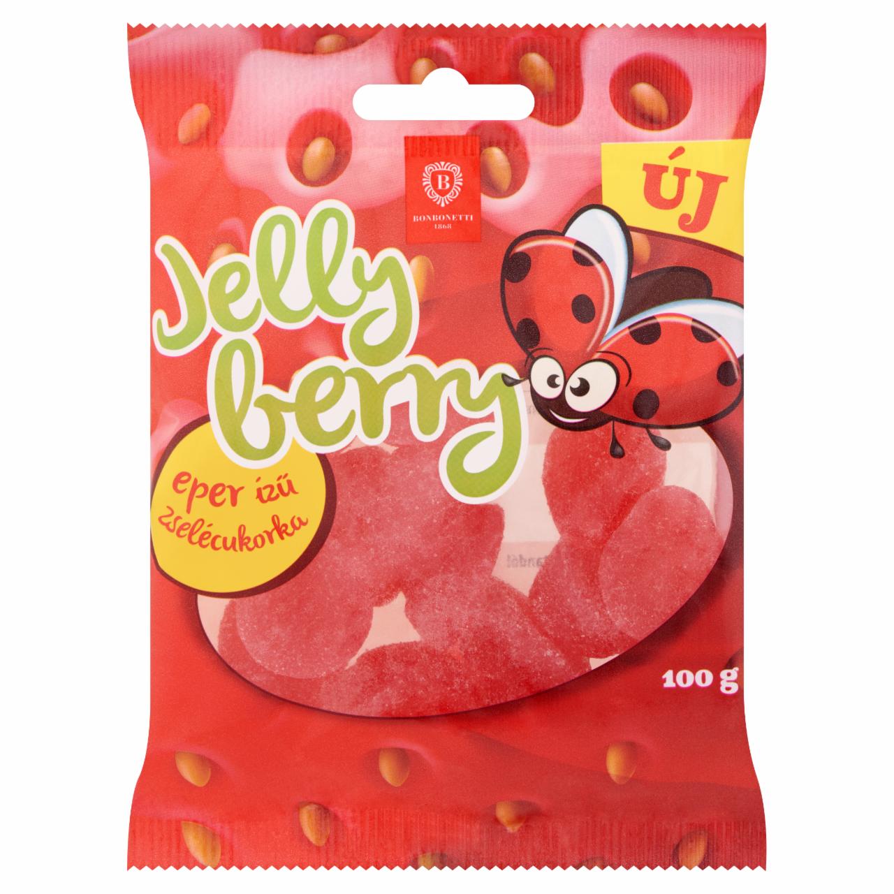 Képek - Bonbonetti Jelly Berry eper ízű zselécukorka 100 g