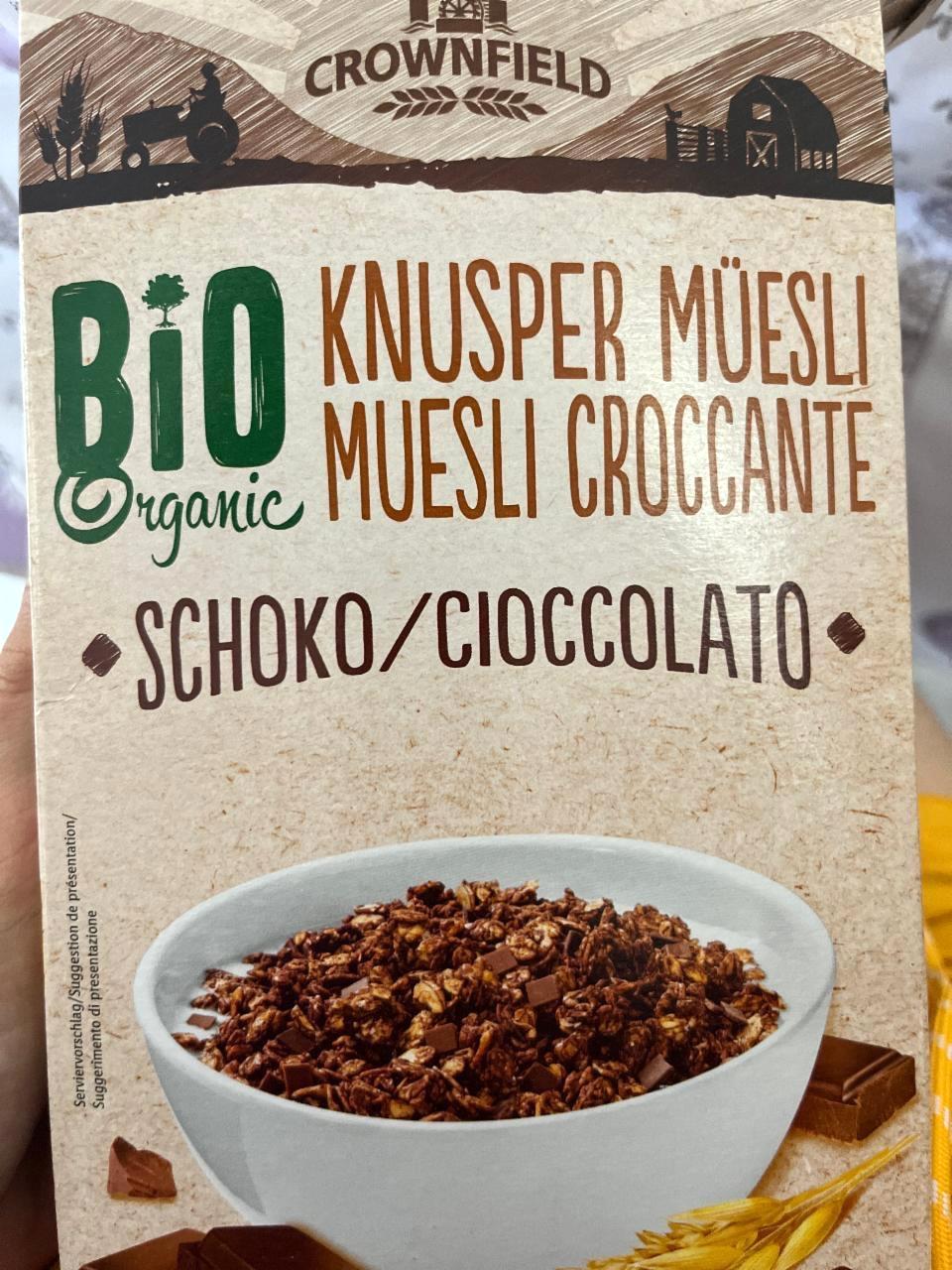 Képek - Bio organic knusper müesli Schoko Crownfield