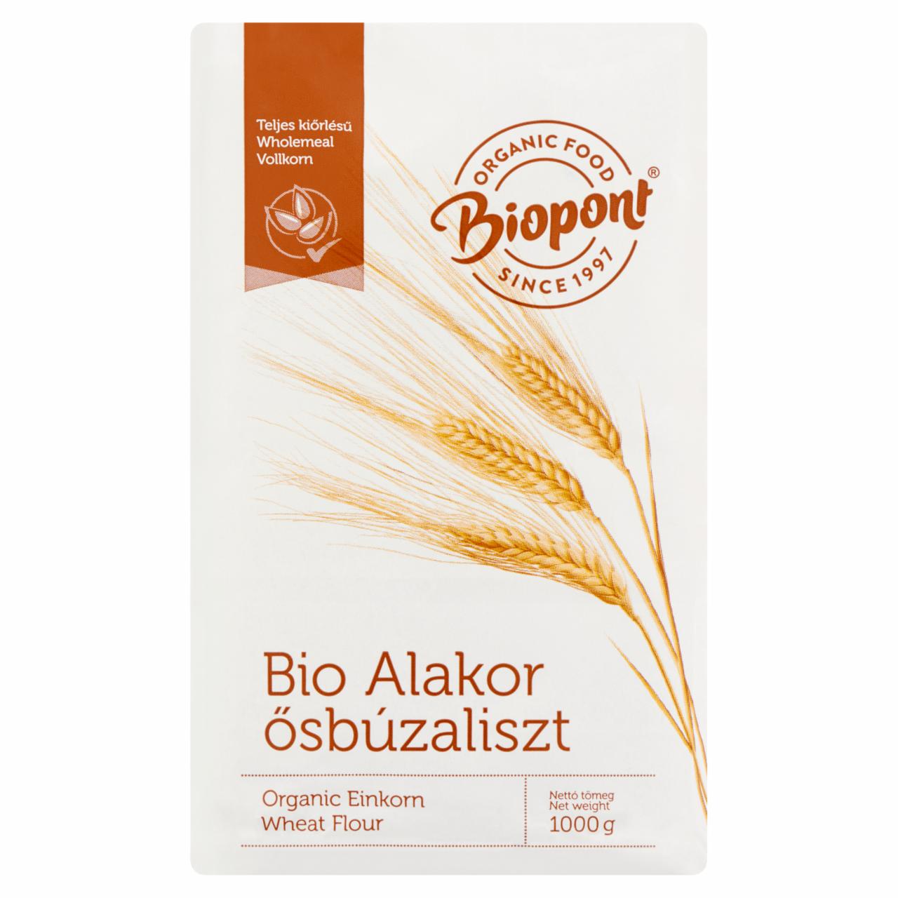 Képek - Biopont BIO teljes kiőrlésű alakor ősbúzaliszt 1000 g