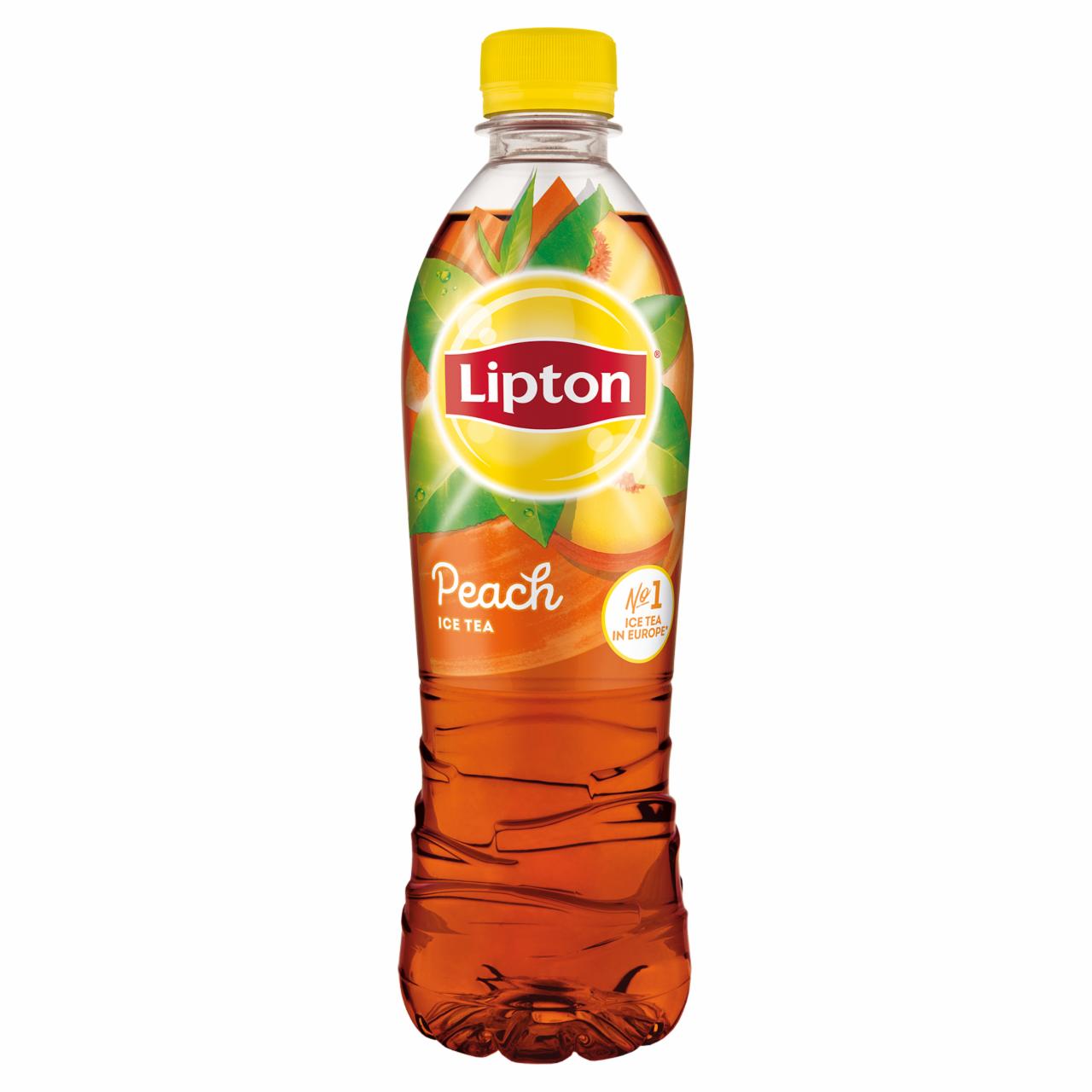 Képek - Lipton Ice Tea őszibarack ízű szénsavmentes üdítőital cukorral és édesítőszerrel 500 ml