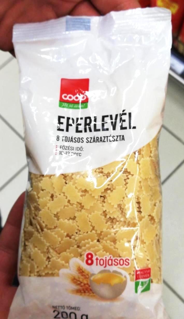 Képek - Eperlevél száraztészta Coop