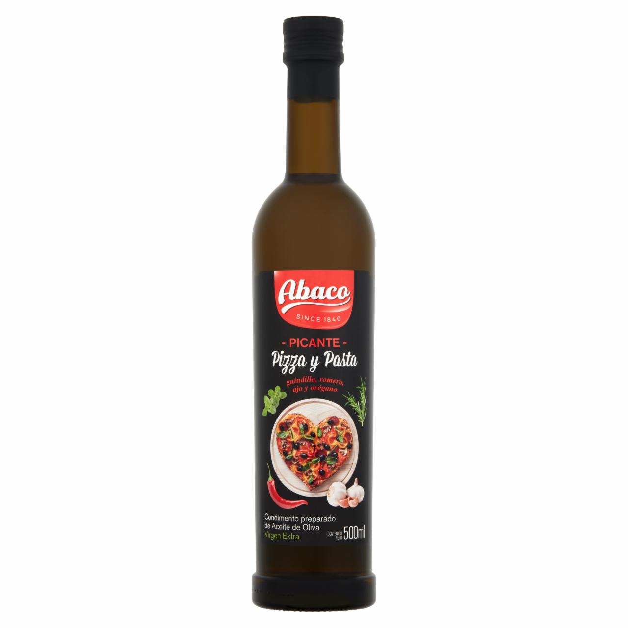 Képek - Abaco Picante Pizza y Pasta prémium minőségű extra szűz olívaolaj pizzára és tésztára 500 ml