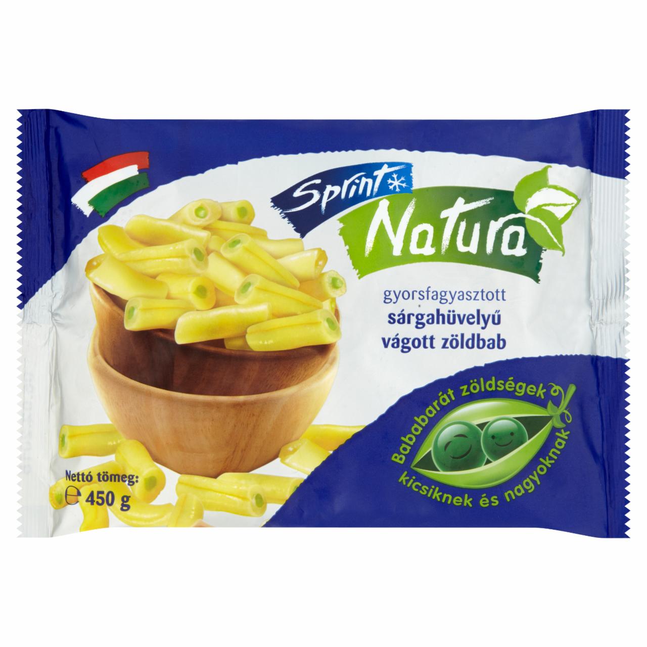 Képek - Sprint Natura gyorsfagyasztott sárgahüvelyű vágott zöldbab 450 g