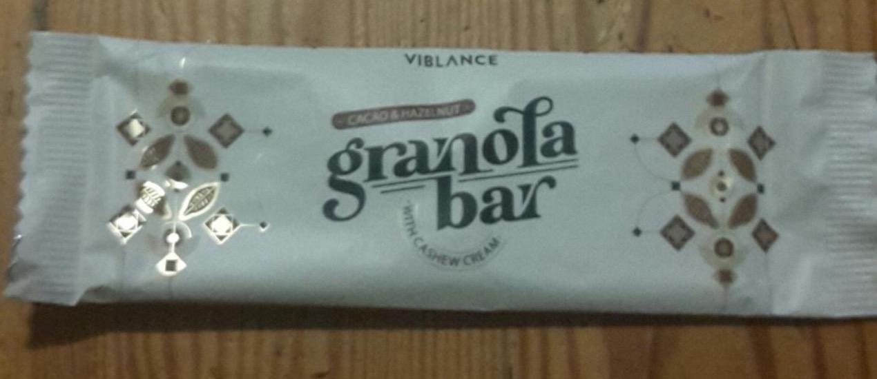 Képek - Granola bar Kakaó & mogyoró Viblance