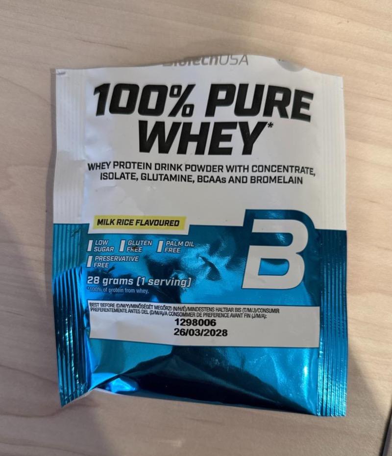 Képek - 100% Pure whey Milk rice flavoured BioTechUSA