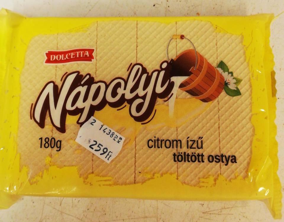 Képek - Nápolyi citrom ízű töltött ostya Dolcetta