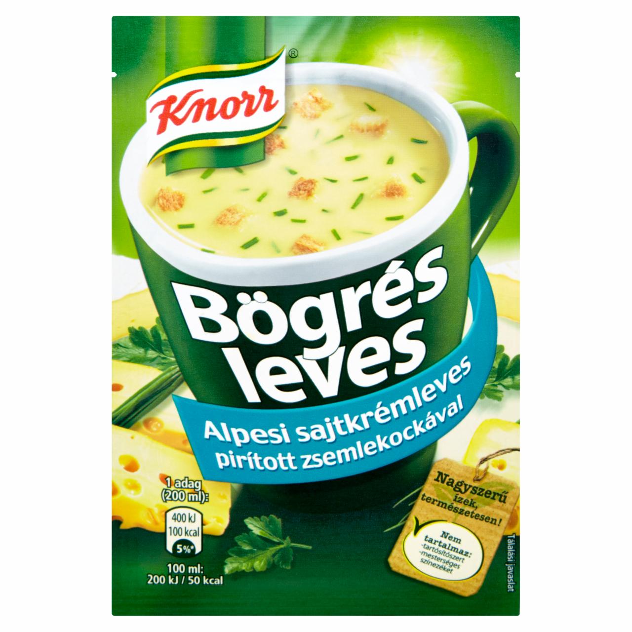 Képek - Knorr Bögrés Leves alpesi sajtkrémleves pirított zsemlekockával 19 g