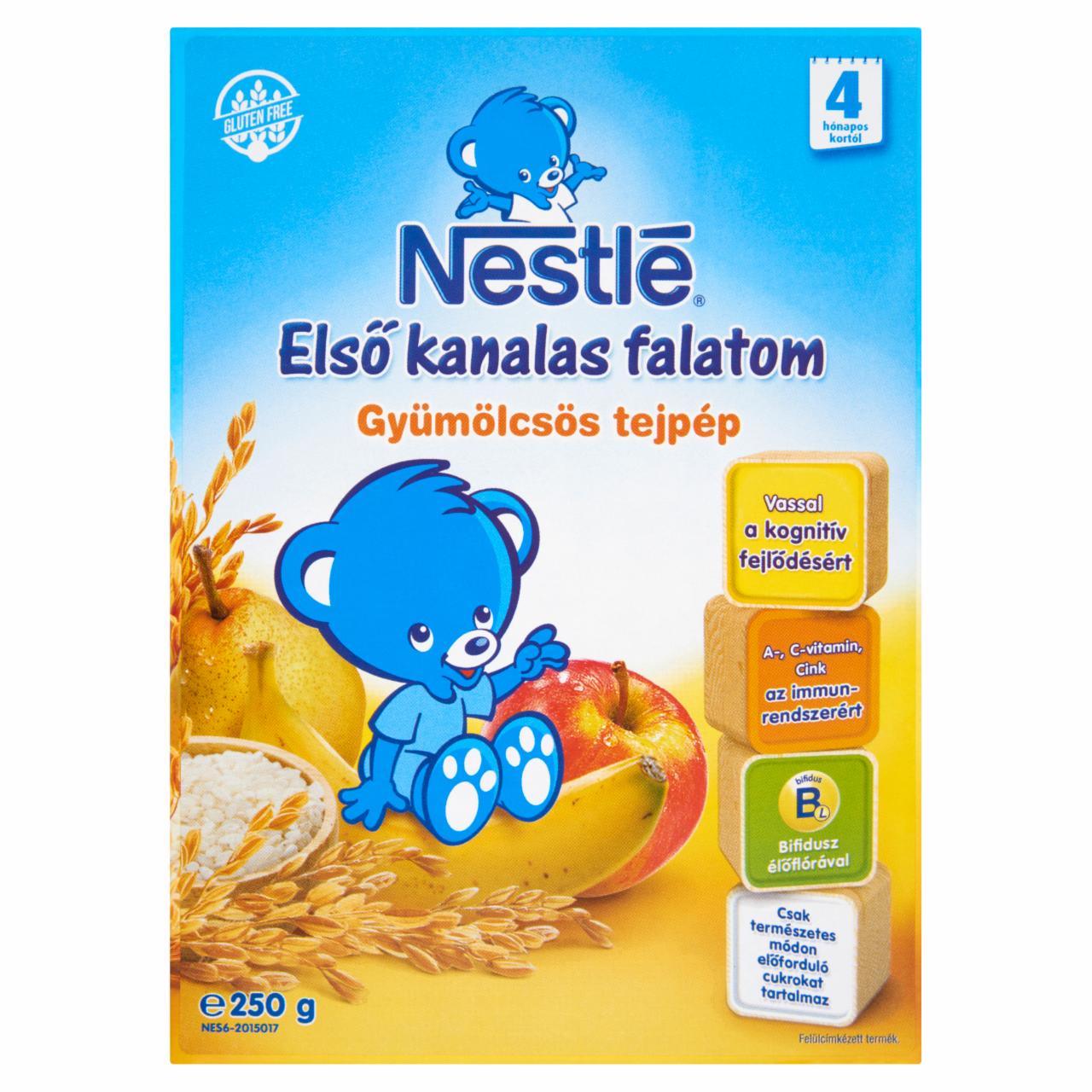 Képek - Nestlé Első Kanalas Falatom gluténmentes gyümölcsös tejpép 4 hónapos kortól 250 g