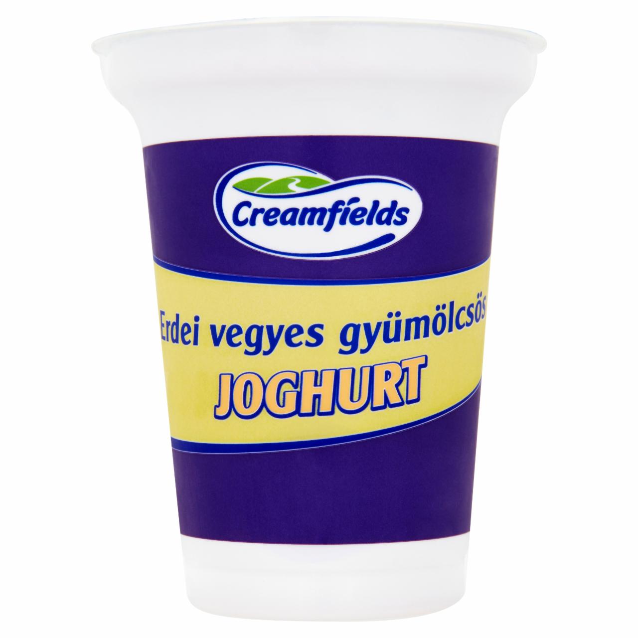 Képek - Creamfields zsírszegény, élőflórás, erdei vegyes gyümölcsös joghurt 375 g