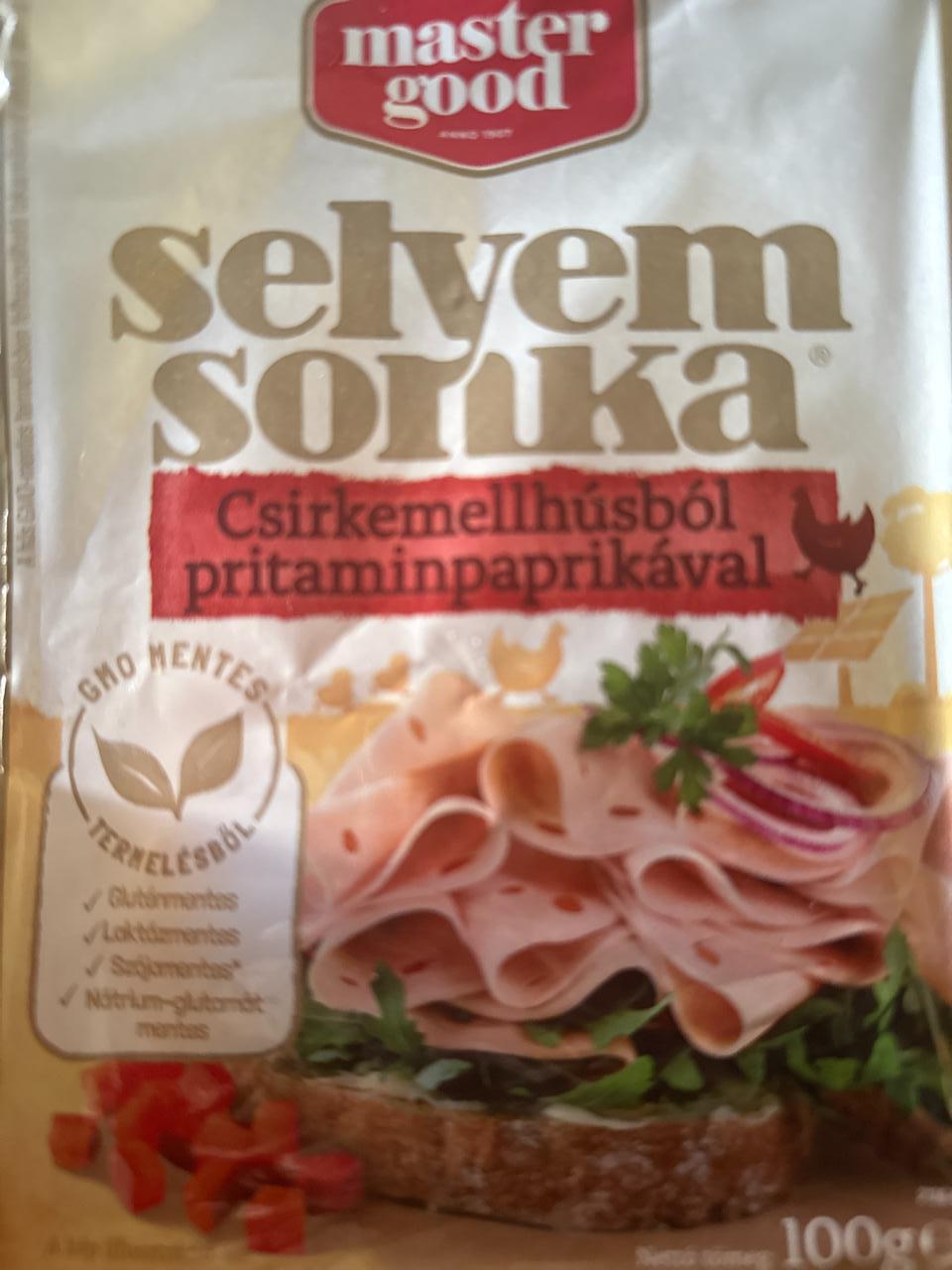 Képek - Selyemsonka csirkemellhúsból pritaminpaprikával Master good