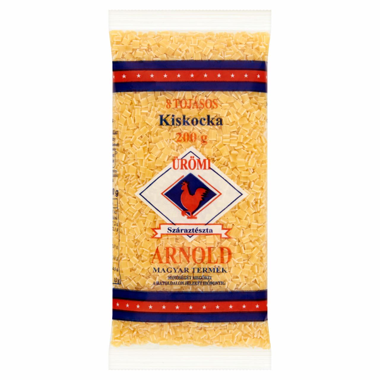 Képek - Ürömi Arnold kiskocka 8 tojásos száraztészta 200 g