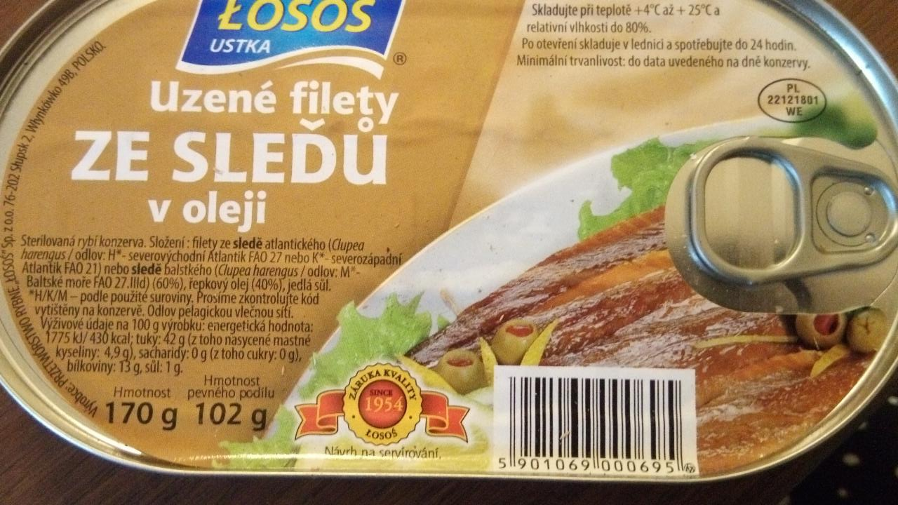 Képek - LOSOS hering filé füstölt 170 g