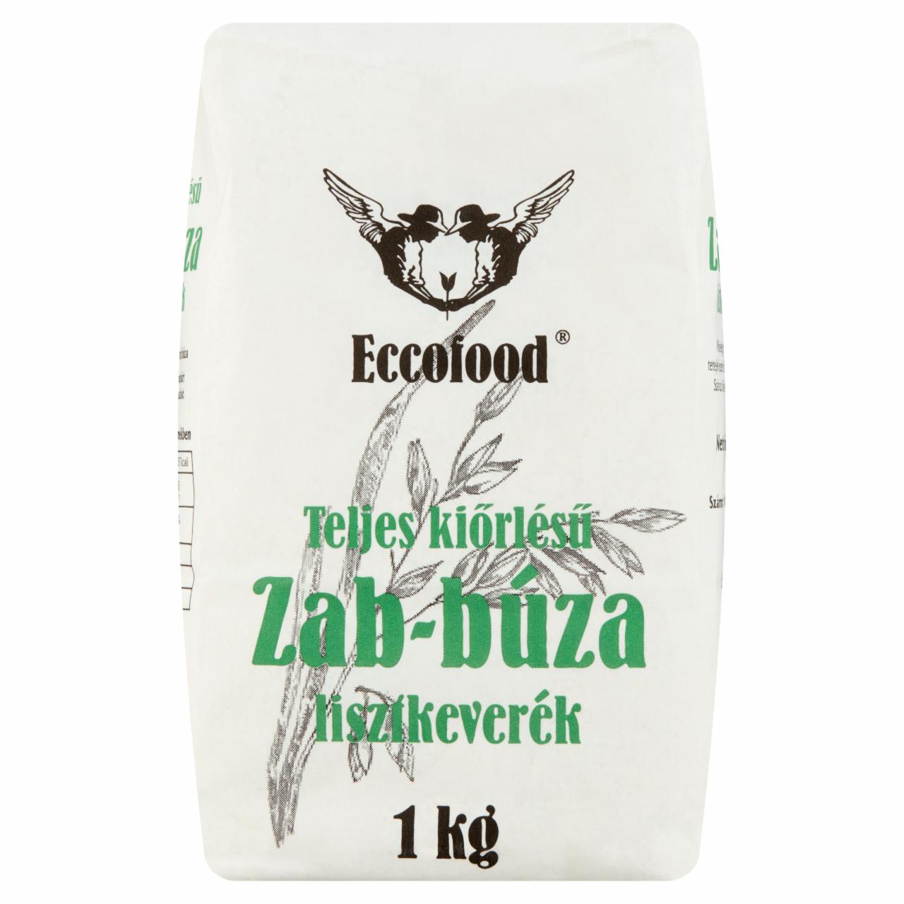 Képek - Eccofood teljes kiőrlésű zab-búza lisztkeverék 1 kg