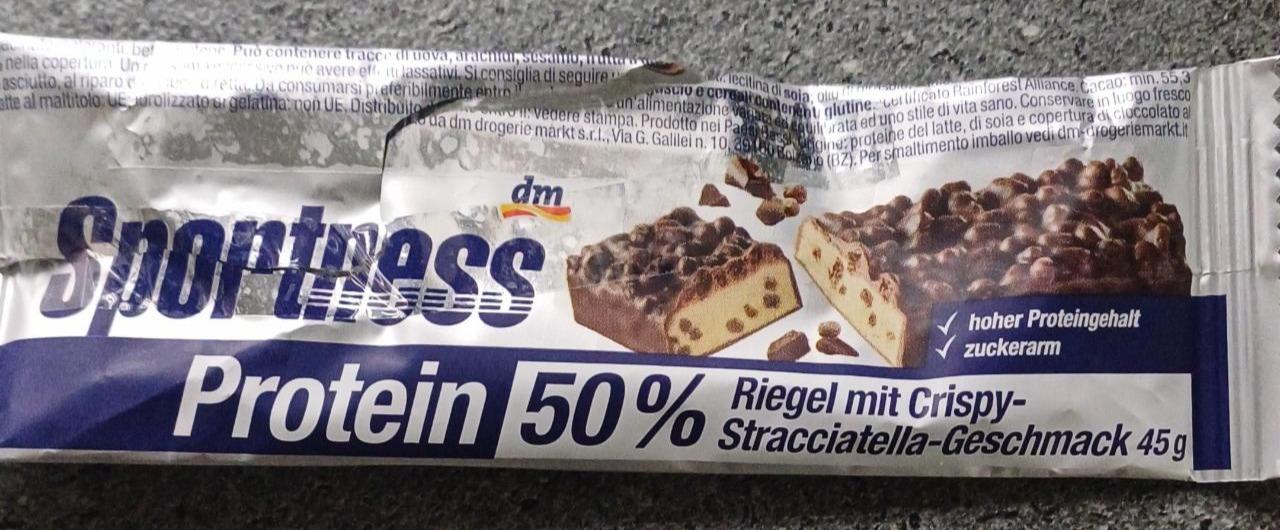 Képek - Sportness Protein 50% Riegel mit Crispy-Stracciatella-Geschmack 45g dm