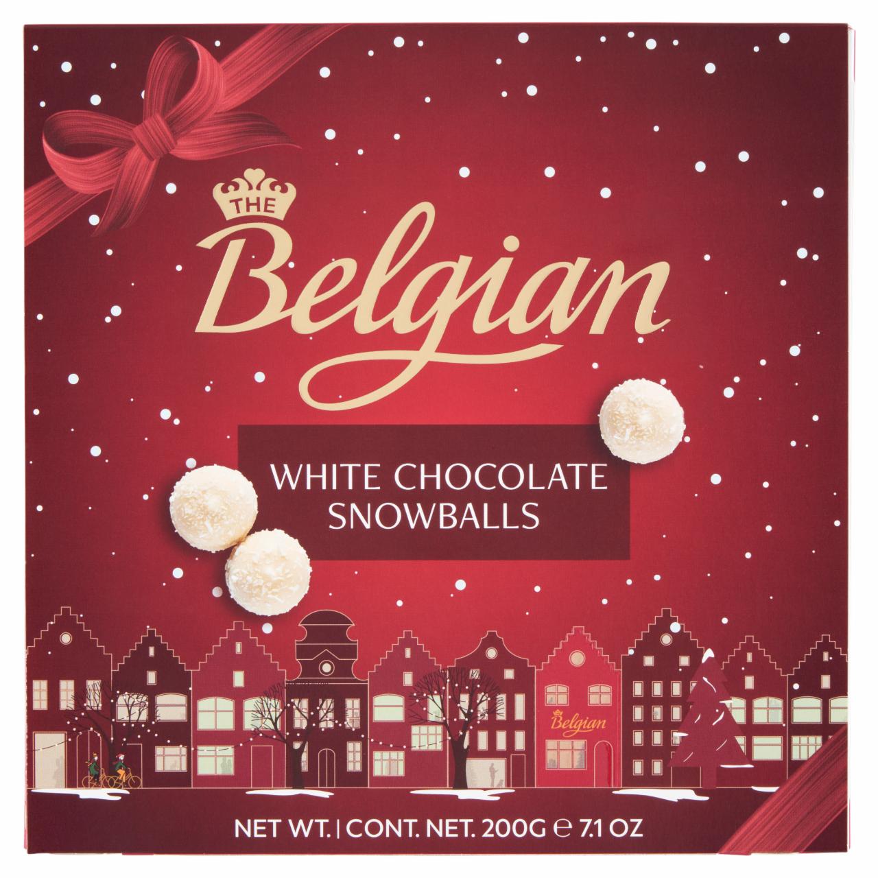Képek - The Belgian White Chocolate Snowballs belga csokoládé praliné 200 g 